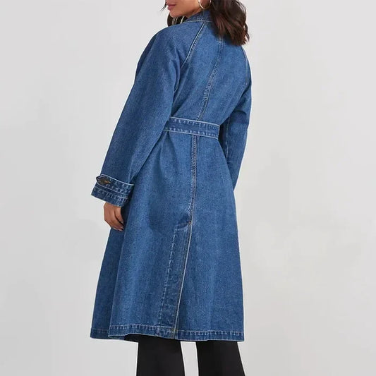 Adrian Denim Trench Coat
