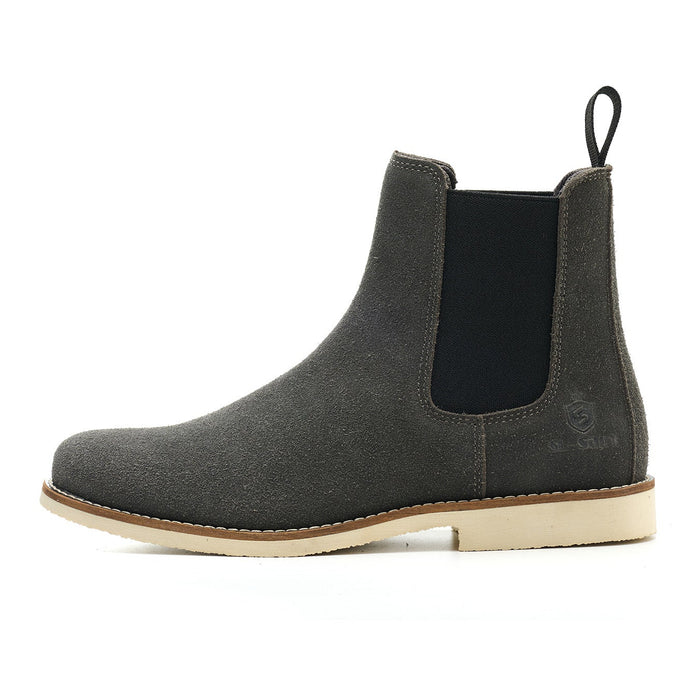Handmade Classic Chelsea Boots for Men Fashion Genuine Cowhide Slip On Casual