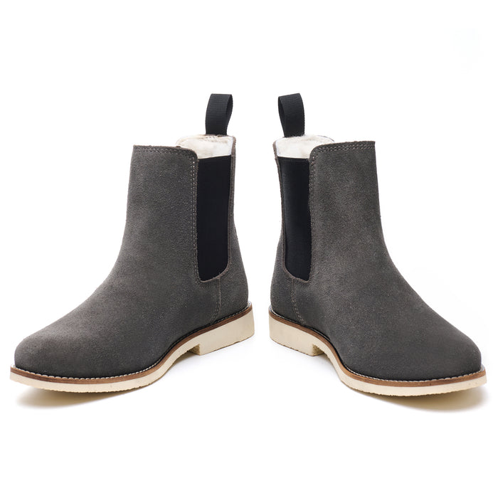 Handmade Classic Chelsea Boots for Men Fashion Genuine Cowhide Slip On Casual