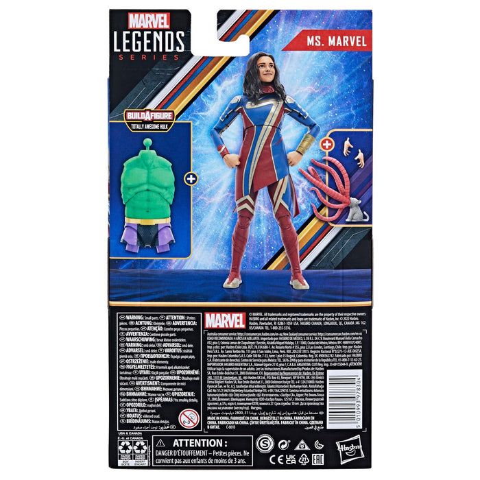 Marvel Legends The Marvel's Action Figure (BAF Totally Awesome Hulk) - Ms. Marvel