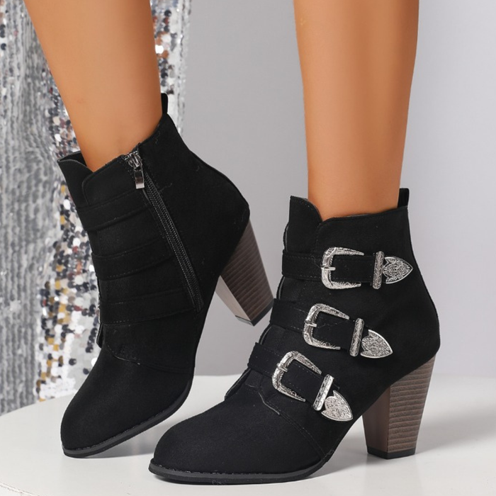 Montana Grace Buckle Booties